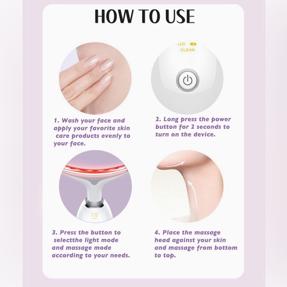 NWT! Seven color beauty device for face neck🌸 - Picture 10 of 11